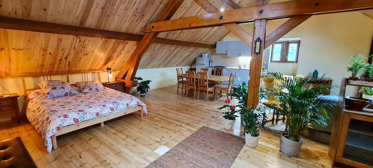 Loft Mansarde Du Train Jaune Avec Vue Sur Les Montagnes Saillagouse Exterior photo